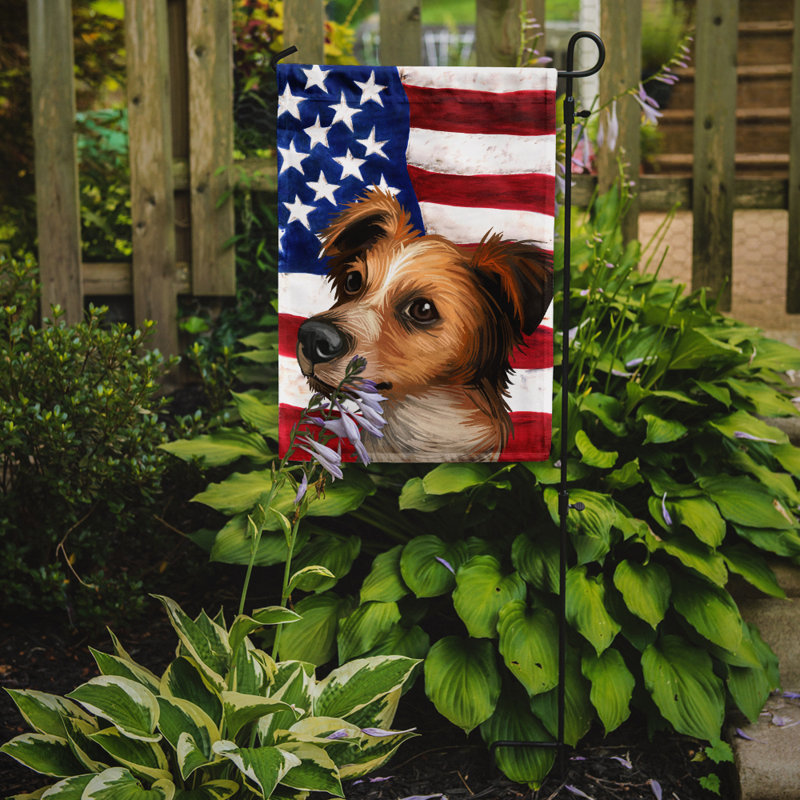 Polyester à 2 côtés 15 x 11 po drapeau de jardin, Kromfohrländer
