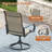 4-Person Round Patio Dining Set With Swivel Textilene Chairs-234633446