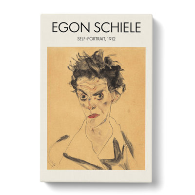 Self Portrait Vol.1 Print by Egon Schiele - Wrapped Canvas Painting