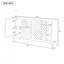 Buffet 4 portes avec tablette réglable