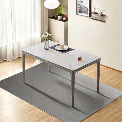 Modern Simple Durable Dining Table Solid Wood Base Dining Table