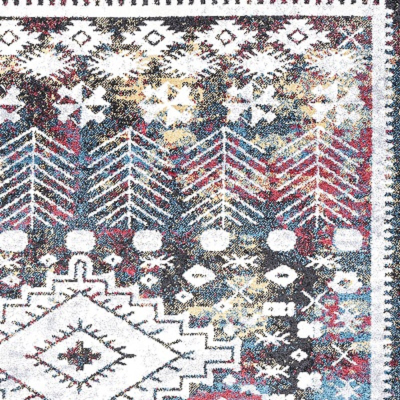Dhiya Distressed Kilim Multi Rug, Runner 2' x 8'