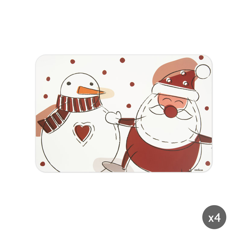Snowman Christmas Rectangle Placemat