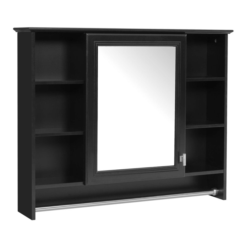 Armoire de toilette 3 en 1, Noir
