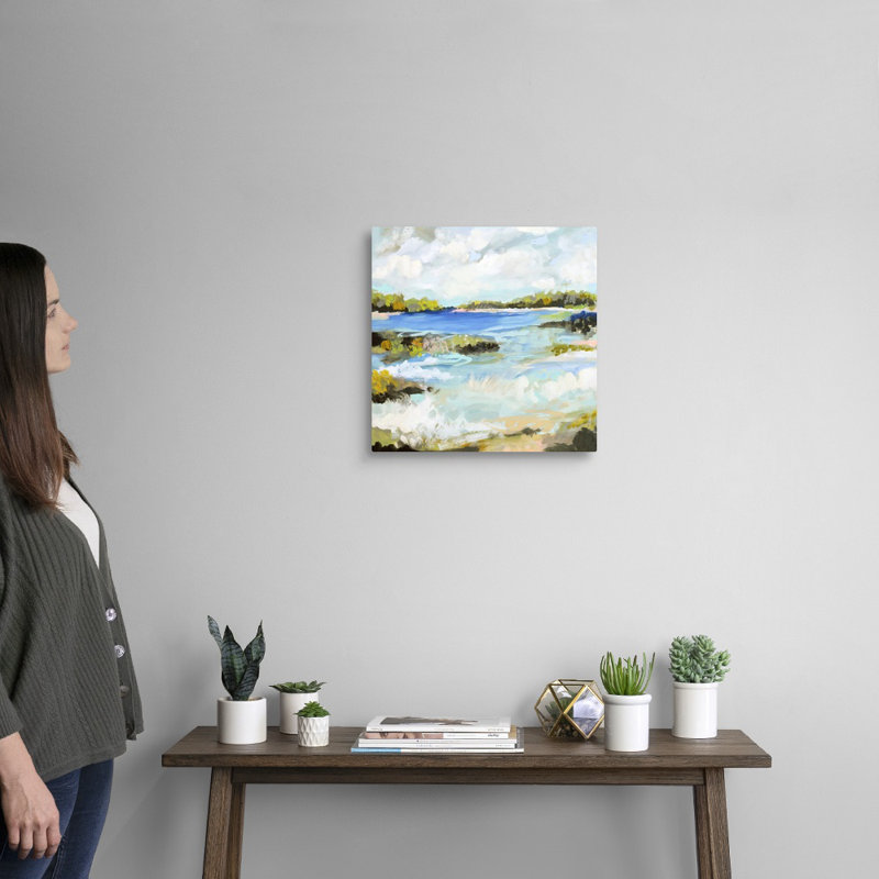 «Surfscape II» par Karen Fields - reproduction d'art, Toile tendue, H 16 po x l 16 po x P 1,25 po