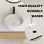 Meuble-lavabo mural moderne 30 po avec lavabo en céramique, rangement compact