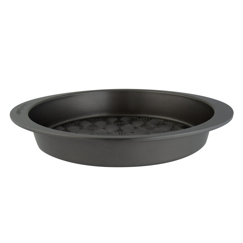 Ash Gray 9-Inch Round Non-Stick Stainless Steel Baking Pan