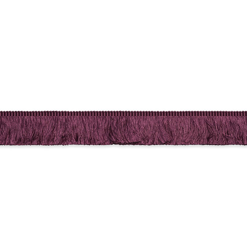 Francois Silk Brush Fringe, Eggplant
