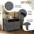 29.9" W Wood Nightstand With Two Drawers-1852939191