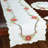 Scrolling Poinsettia Embroidered Cutwork Table Runner-12476232