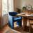 Modern Blue Velvet Dining Armchair Contemporary Upholstered Dining Chairs With Armrests For Kitchen, Dining Room, Or Home Office-965494299