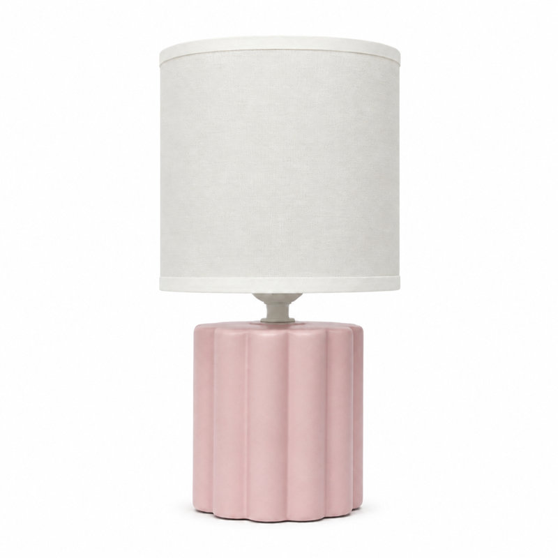 Lampe de table en tissu CozyGlow, Rose