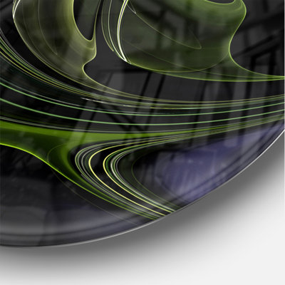 Multi Colored Green Stained Glass - Modern wall clock