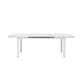 Gibraltar 96'' Extendable Powder Coated Aluminum Outdoor Dining Table