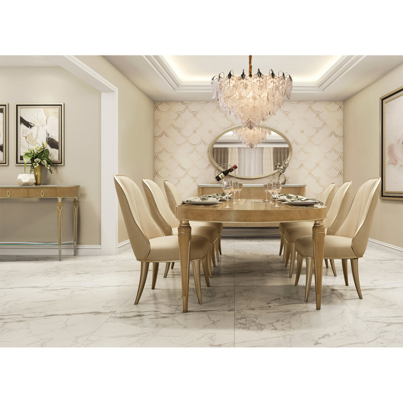 Villa Cherie Tufted Dining Side Chair, Caramel