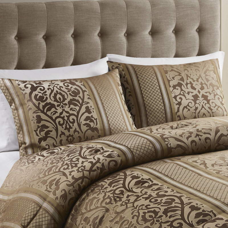 Édredon 6 pièces pour bourre, feuille, motif lavable à la machine, avec coussins, Édredon double et 5 pièces supplémentaires