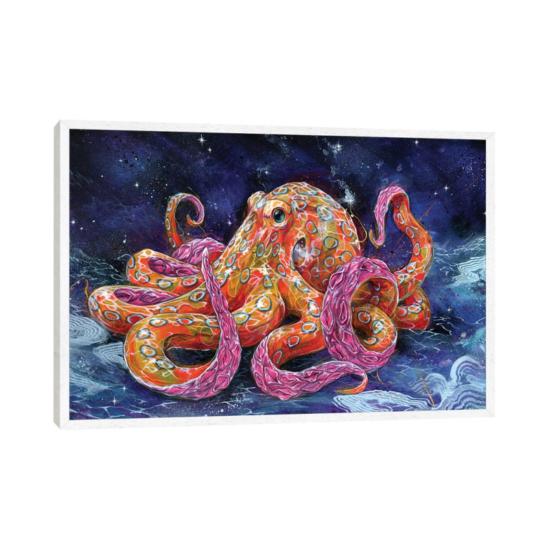 Poisonous Bubblegum by Black Ink Art - Print on Canvas, 66.04 cm H x 45.72 cm W, White Floater Framed