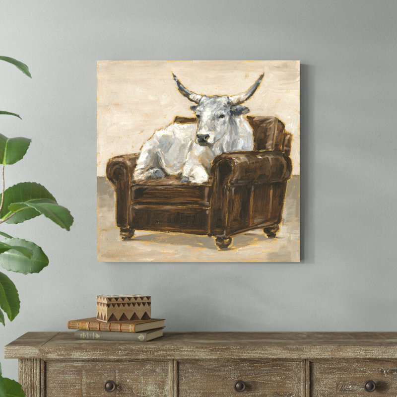 «Refined Comfort II» par Ethan Harper - Peinture, H 30 po x l 30 po, Non, Toile tendue