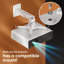 Support pour projecteur de plafond et mural Onkron pour projecteurs jusqu'à 22 lb - Support de projecteur extensible et réglable en hauteur avec pivot et inclinaison, support universel / accessoires pour projecteurs vidéo - blanc
