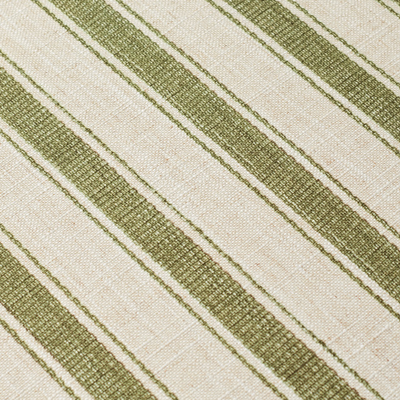 Upholstered Dining Chair & Bench Set, No Table, Sage Green Stripe, 3 Pieces (1 Bench + 2 Chairs) 