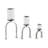 Modern Metal Pillar Candle Holder with Arched Stand Base - Decorative Tabletop Candlestick Holder for Home Decor - Set of 3, 22", 16", 10"-1212426071