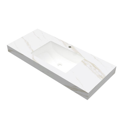 Sintered Stone Countertop and Undermount Ceramic Basin