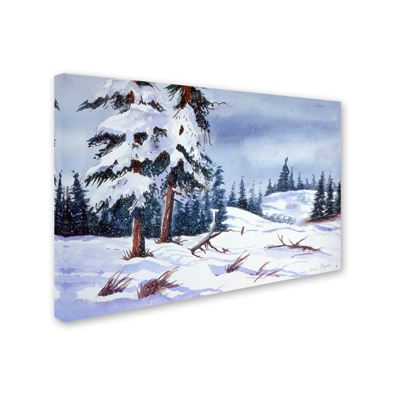 Dugazon «Snow», reproduction de peinture à l'huile sur toile tendue, H 12 po x l 19 po x P 2 po