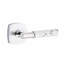 Select Round Privacy (Bed & Bath) Door Lever with Square Rosette-571205000-571205008