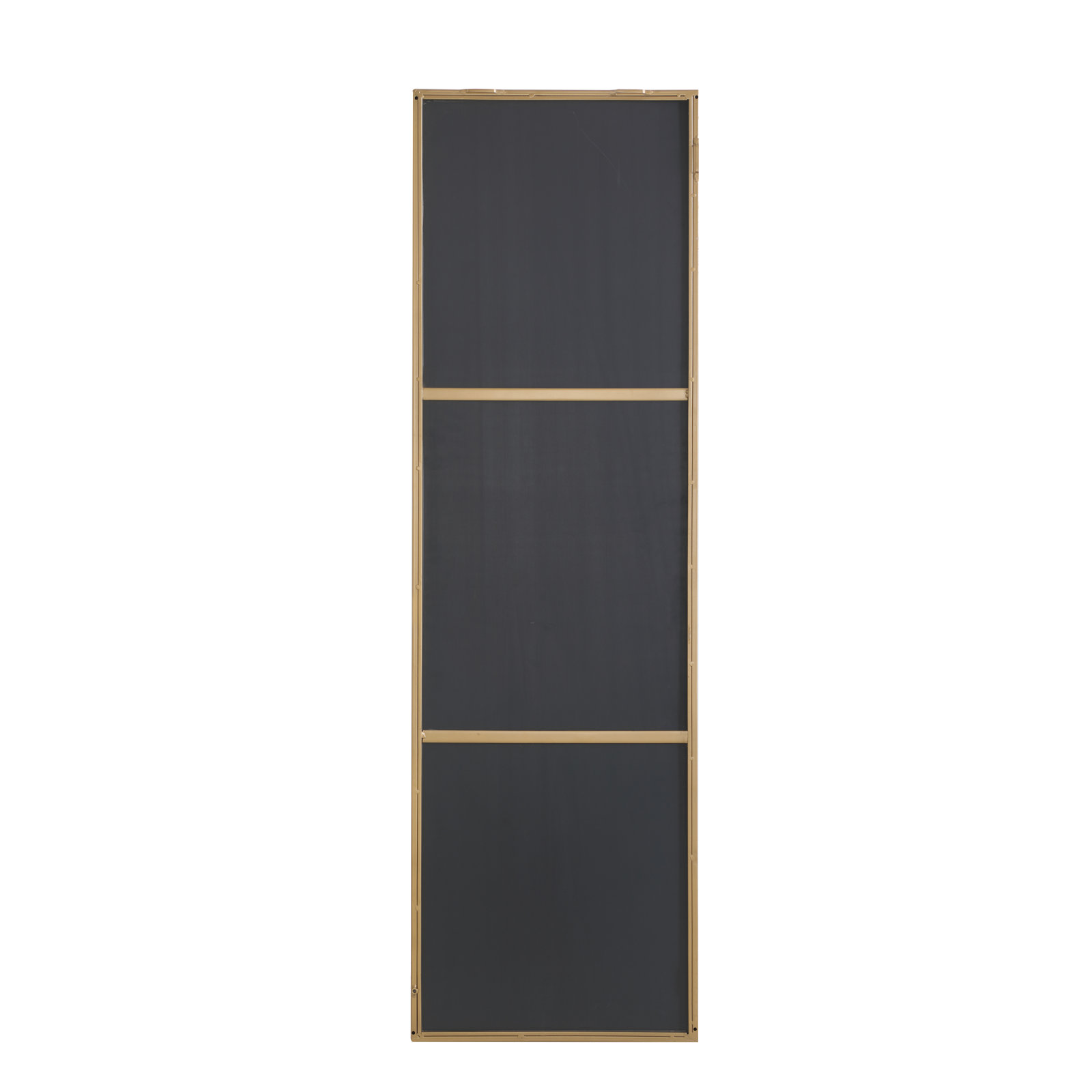 Sabine Metal Rectangle Wall Mirror, 60" x 18", Brass
