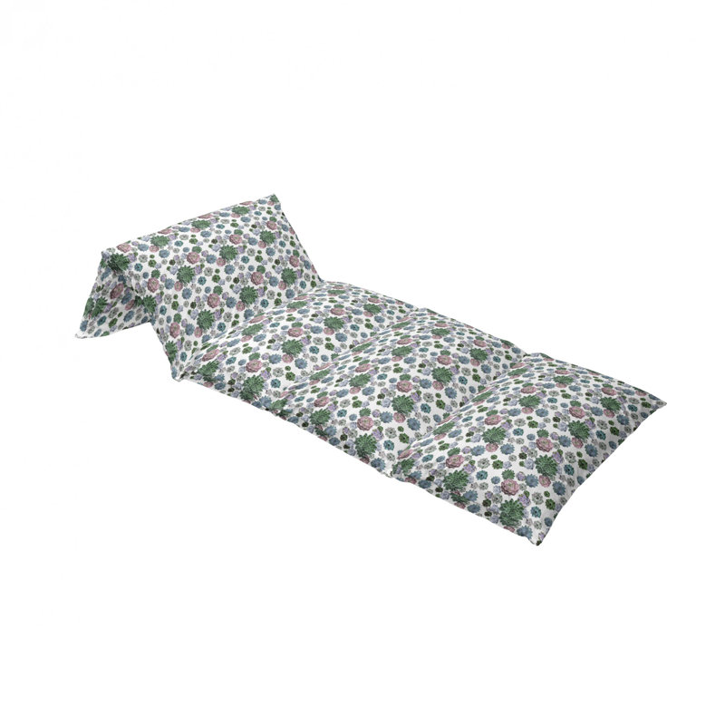 Housse pour coussin d'extérieur Succulent Plants Exotic Foliage Natural Garden, H 2 po x l 27 po x P 88 po
