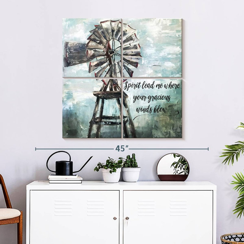 Lilie Primitive Windmill, 32'' H x 32'' W