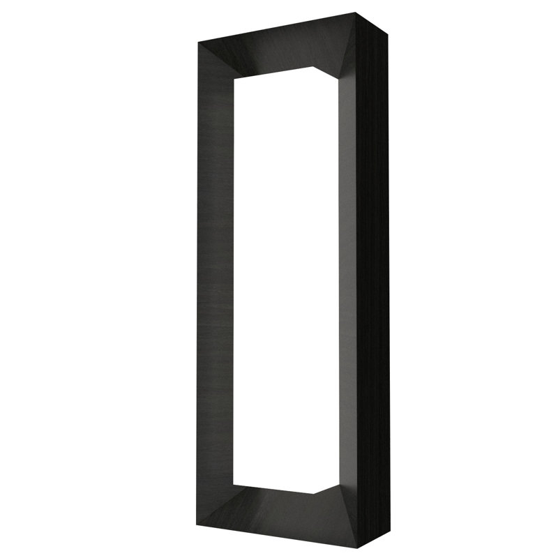 Applique murale encastrée 2 lumières Meio Squadro, Gris anthracite