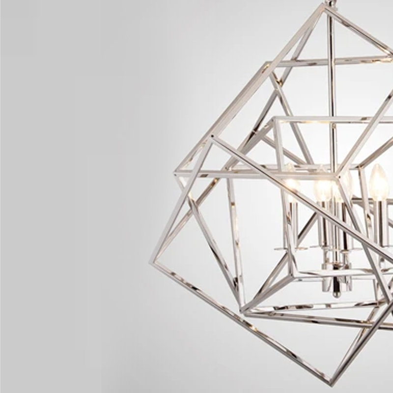 Ellenboro 4 - Light Dimmable Chandelier, Nickel