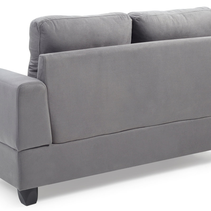 Causeuse transitionnelle confortable pour deux, durable, Gris