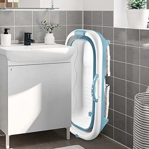 Faltbare Badewanne 118*62*52cm Tragbar Klappbadewanne PP+TPE