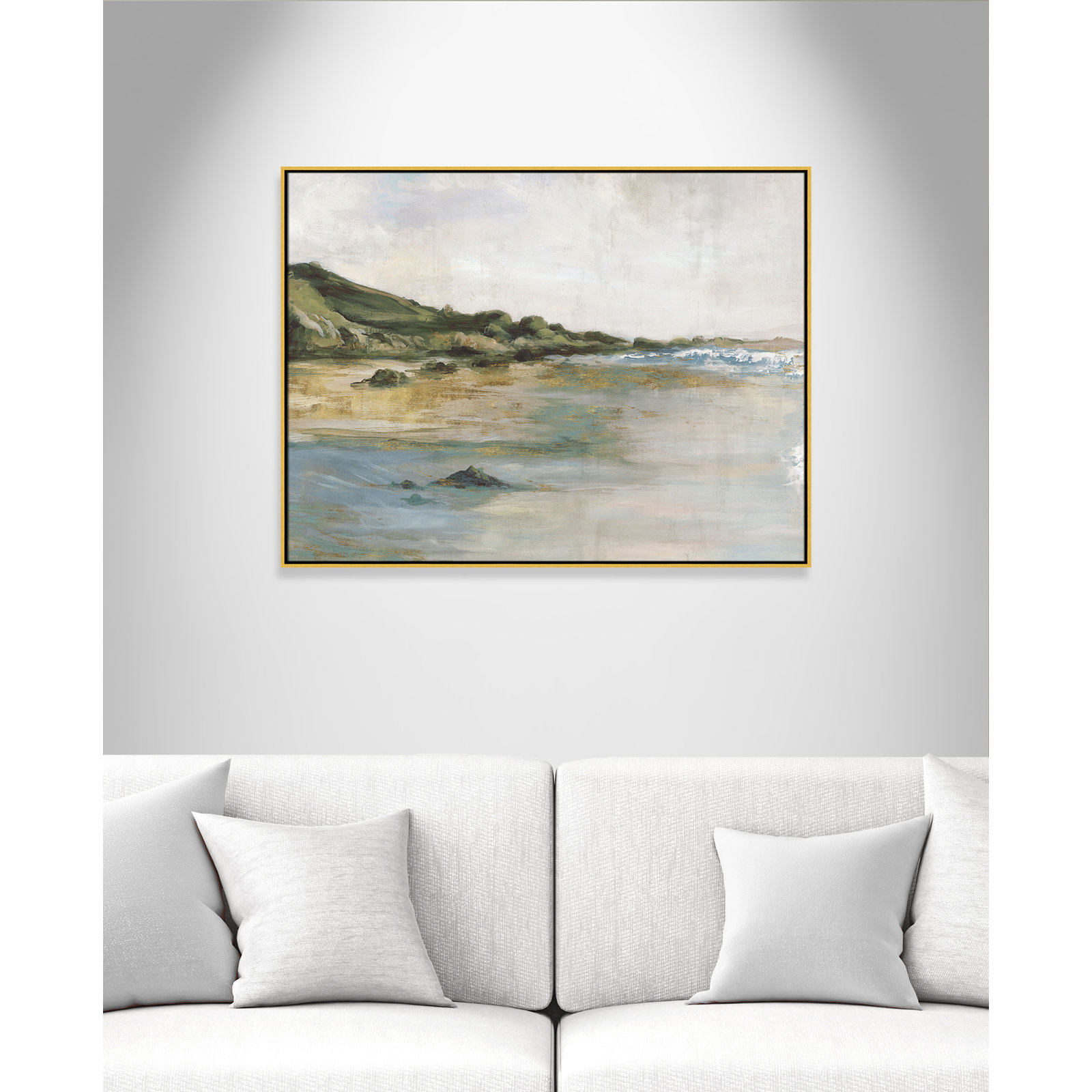 Cordoba "Tide's Edge" Print, 37.5" H x 49.5" W, Gold