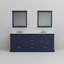 Ensemble de meuble-lavabo double 80 po X P 22 po D, comptoir en quartz blanc, ensemble de robinet et Miroirs-831531339