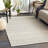Lansing Geometric Hand-Tufted Wool Gray/Cream Area Rug-1819051619