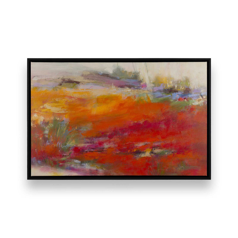 Impression sur toile «Slow Burn» par Janet tantesne, «Floater», reproduction encadrée sans passe-par, Noir, H 12 po x l 18 po