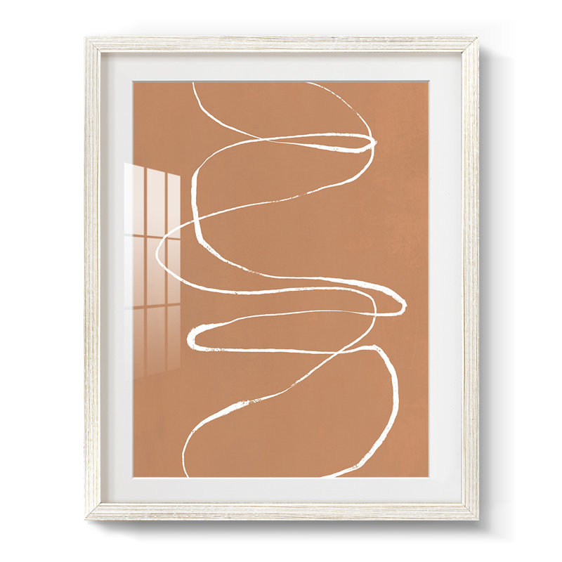 Terracotta Drift I - impression encadrée, H 25,5 po x l 17,5 po, Blanc
