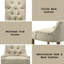 Chaise d'intérieur, ensemble de 2 chaises d'appoint, chaises capitonnées pour la maison