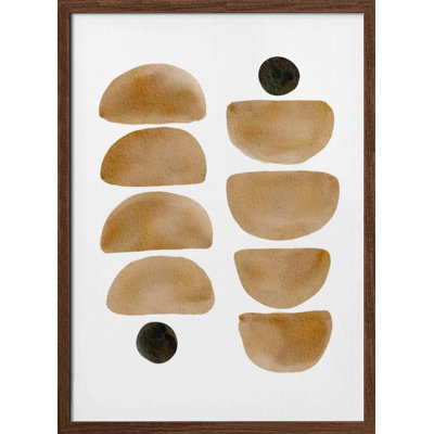 «Geometric Brush», art mural texturé encadré