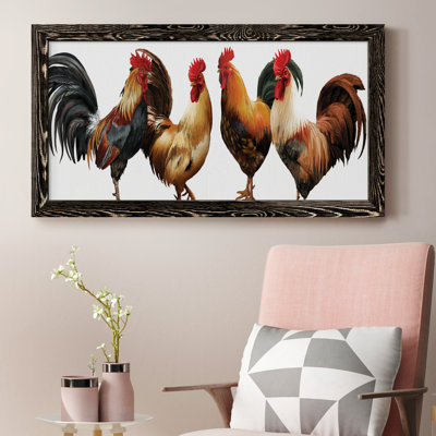 Rooster Co-Op - Peinture sur toile encadrée