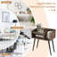50cm W Metal Bedside Table-114235225