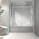 6063 Matte Black Frameless One Fixed And One Shifted Shower Door, 70MM 304 Stainless Steel Large Pulleys With Adjustable Soft Closing Function,With Nano Easy Cleaning,Stick Explosion-Proof Menbrance