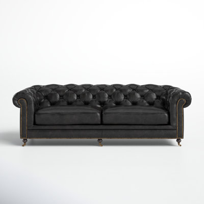 Idalia 87" Genuine Leather Sofa