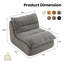 Chaise d'appoint rembourrée Modern-1002432707