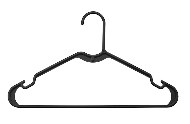Cintres en plastique Whitmor - ensemble de 30 - noir