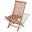 Chaise d'appoint de patio pliante en teck