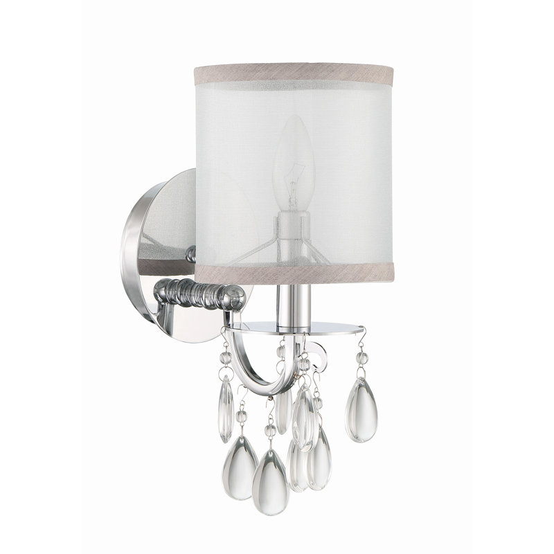 Walser Candle Wall Light, Polished Chrome